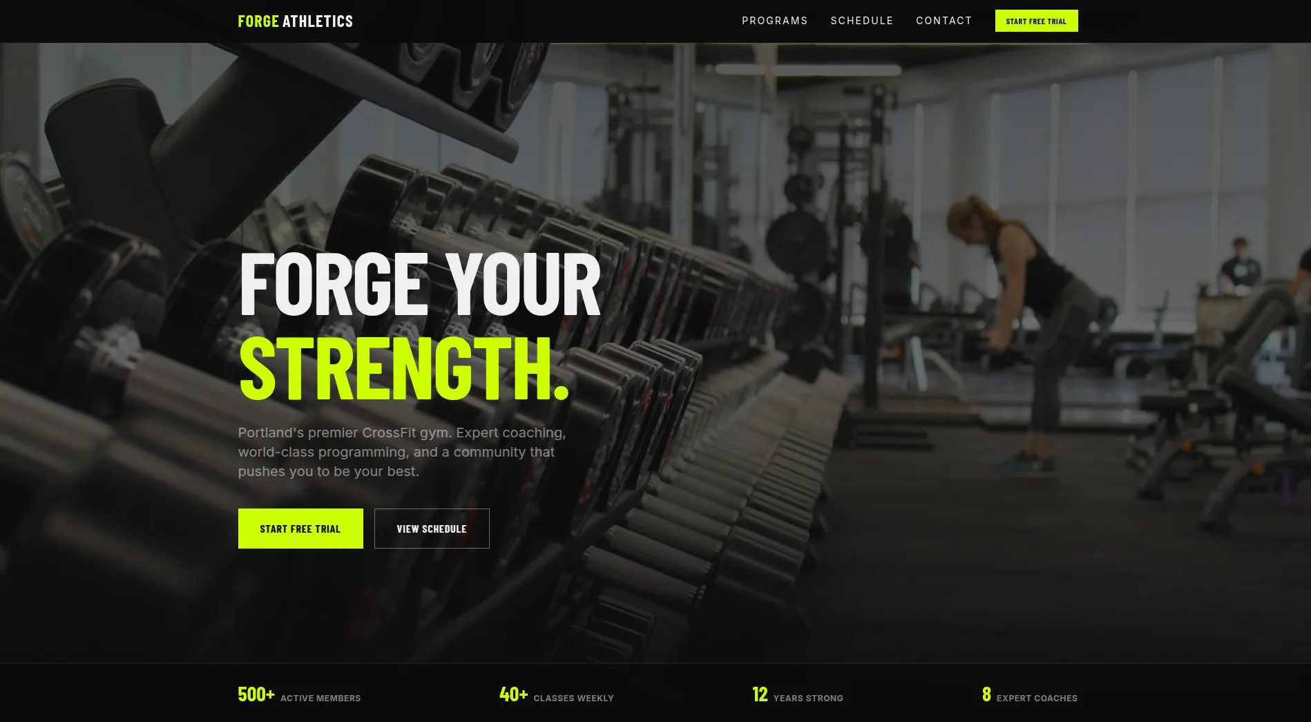 Forge Athletics screenshot